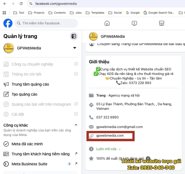Backlink từ Facebook