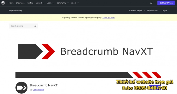 Breadcrumb NavXT