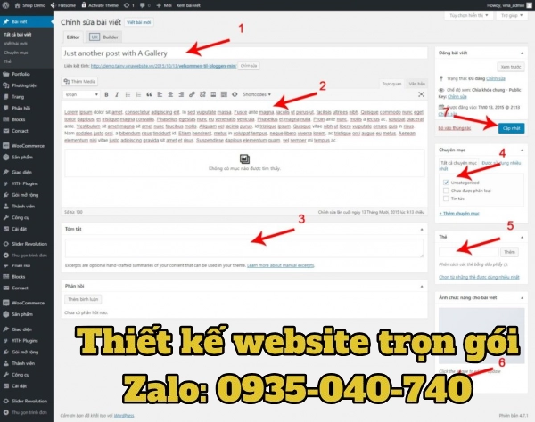 Chỉnh sửa bài viết đã đăng