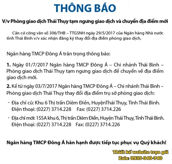 Email thông báo