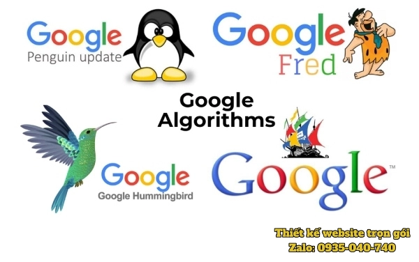 Hình ảnh 1 số thuật toán Google
