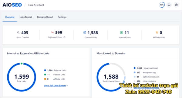 Hình ảnh giao diện plugin All in One SEO Pack với thiết kế đơn giản, dễ dùng và ổn định cho website WordPress