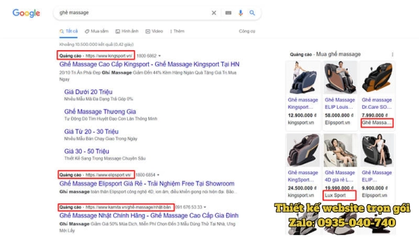 Hình ảnh mô tả quảng cáo trả phí google ads