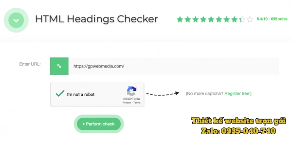 HTML Headings Checker