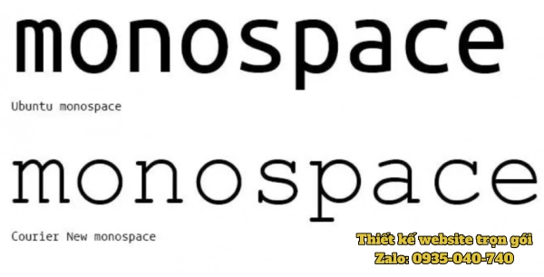 monospace