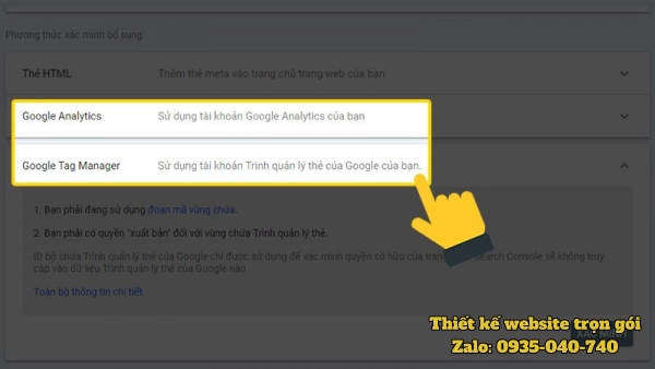 Sử dụng Google Analytics hay Google Tag Manager