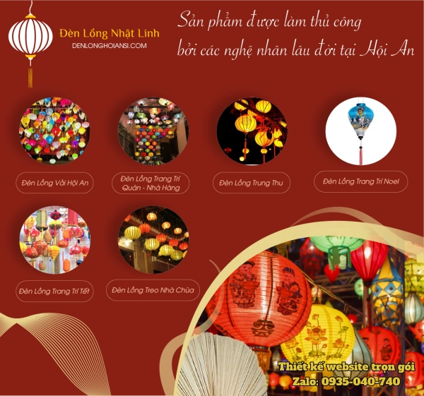website bán đèn lồng Hội An