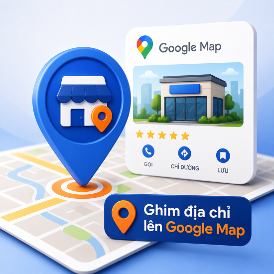 Hỗ trợ ghim địa chỉ doanh nghiệp lên Google Map