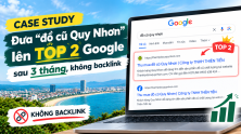 Case study: đưa “đồ cũ Quy Nhơn” lên top 2 Google sau 3 tháng, không backlink