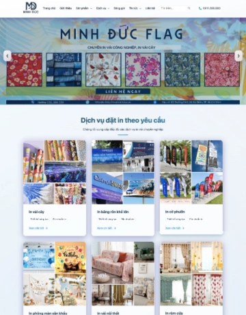 Khám phá website Minh Đức Flag