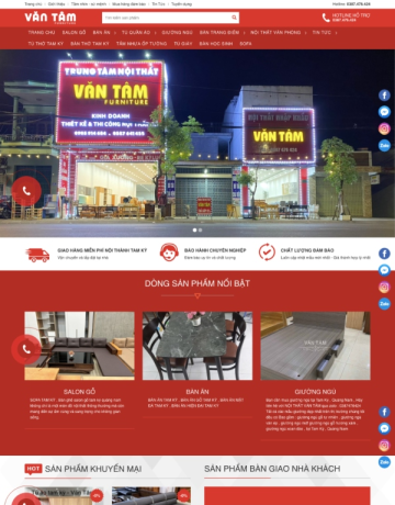 Website Nội Thất Văn Tâm