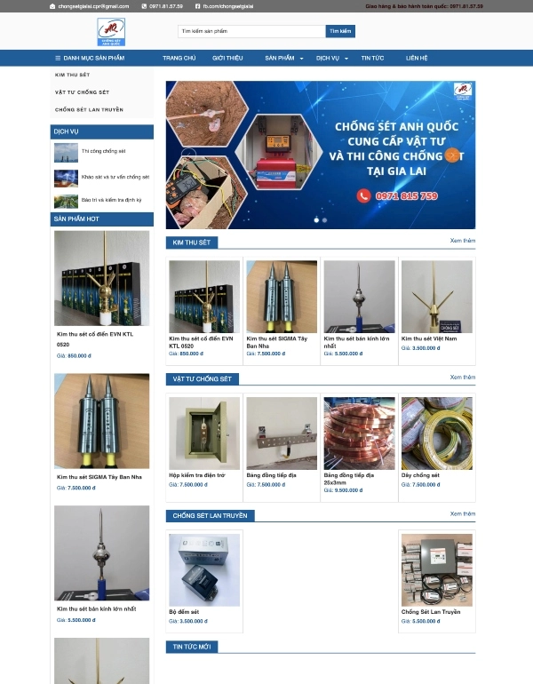 Website Chống sét Gia Lai