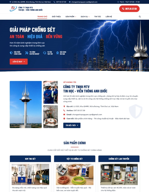 Website Chống Sét Tây Nguyên