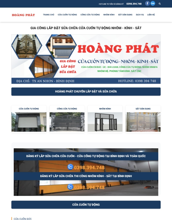 Website Hoàng Phát