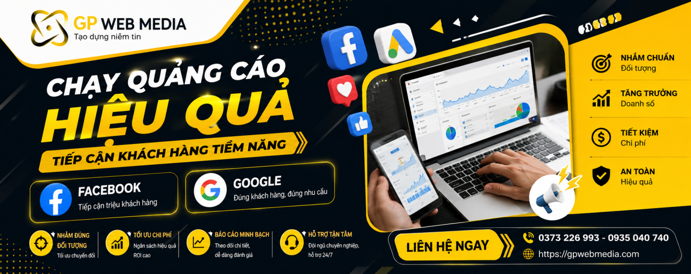 Chạy quảng cáo Facebook, Google