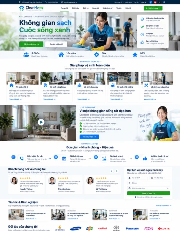 Giao diện Không gian sạch – Cuộc sống xanh